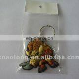 New Products Custom Embossed Logo 3d Soft Pvc Rubber Keyring/keychains