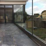 Glass Rail Simple Deck Railing in Aluminum Base Shoe Design thumbnail-5
