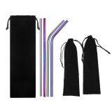 Custom Printed Velvet Drawstring Bag Straw Package Bag Black Flannel Velvet Drawstring Pouch thumbnail-4