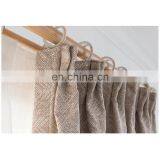 Modern Style 3 Pass Jacquard Blackout Window Curtain for Living Room thumbnail-3