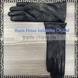2016 Fashion Wholesale Women's Superior Chrome Ladies Cheap Short Fingered Leather Gloves
