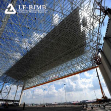 Prefabricated Space Frame Roof Construction Steel Structure Aircraft Hangar For Sale thumbnail-3