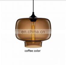 Tonghua 2019 Modern Color Glass Shade Chandelier T30*185 LED Edison Bulb Hanging Lamp E26 E27 Lamp Holder Restaurant Light thumbnail-3