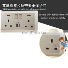 British Standard Socket Type 146 Dual Multifunctional British Standard With Dual USB Charging Household Electrical Wall Switch s thumbnail-5