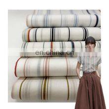 2021 new trendy Customized yarn-dyed cotton woven stripe shirt / dress fabric