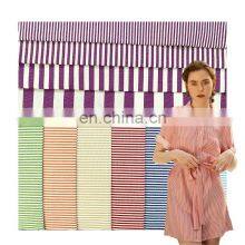 Textile Fabrics 100% Cotton Materials Woven Chinese Cotton Stripe Roll of Fabric thumbnail-1