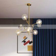 Europe Creative Glass Pendant Light Bubbles Ceiling Hanging Lamp For Study Living Room Restaurant Modern Decor LED Chandelier thumbnail-2