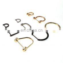 Bag Accessories Horseshoe Metal Removable Buckle Alloy Detachable Screws Opened D Ring thumbnail-1