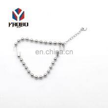 Fashion High Quality Metal Necklace Ball Chain With Lobster Clasp thumbnail-2