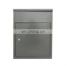 Outdoor Area Design Black Producer Waterproof Metal Steel Letter Mail Mailbox