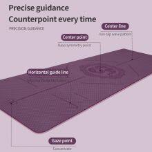Double Layer TPE Yoga Mat Eco Friendly Yoga Mat With Logo thumbnail-2