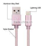 Original MFI Fabric Braided Cell Phone Data Cable Round Usb Cables thumbnail-2