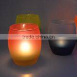 Lantern Candle Holder Change Color Candle Cup Glass