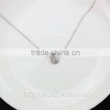 2015 New Fashion Rhodium Plated Necklace With a Rose Shape Pendant thumbnail-2