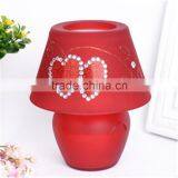 Crystal Glass Shade Lamp Lantern Candle Holder for Home thumbnail-2