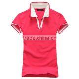 The New 2015 Summer Wear Women's Cotton and Colorful Candy Color Collar Short Sleeve Polo Shirt thumbnail-4