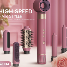 High-Speed Hair Styler With 105,000RPM Brushless Motor, 6 Attachments & Ionic Technology（Wechat:13510231336） thumbnail-1