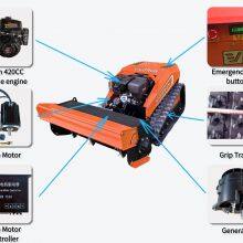 Vigorun Farm RC Multitask Vehicle 9Kw Power 800mm Cutting Width With 3 Interchangeable Attachments thumbnail-3