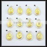 2013 China Wholesale Fashion Jewellery Gold Zodiac Pendant thumbnail-1