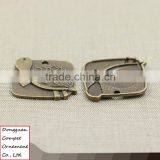 Wholesale Diy Accessories Zinc Alloy Turtle Pattern Square Pendant thumbnail-3