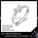China New Year Design Jewelry Bride Silver Wedding Ring 925 Solid Silver Ring With aa cz Stone thumbnail-3