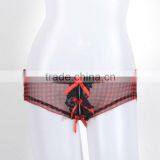 newest sexy hot transparent pattern priting panties thongs women 6017