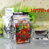 Factory Outlets Aluminum 8 Side Seal Zipper Pouch With Front Clear Window/ Eight Side Seal Aluminum Zipper Pouch thumbnail-1