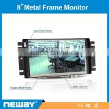 8 inch widescreen lcd open frame resistive touch screen car GPS monitor