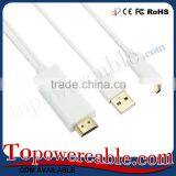 With Right Angle 90 Degree Type Male A To Type Male 50Ft Hdmi Cable thumbnail-5