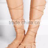 Women Sandals 2016 Summer Lace up Sandals Leather Sandals Ladies Casual Flats thumbnail-1