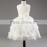 factory supply baby prom dresses rosette skirt wedding dress children dresses 100-140cm 5 size prom dress for kids