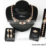 Jewelry Sets African Diamond Collar Statement Necklace Earrings Bracelet Fine Rings thumbnail-3