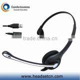 High Quality Noise Cancelling Monaural Usb Headset for Call Center HSM-600FPQDUSBS thumbnail-1
