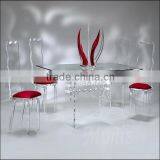 Tri Leg Acrylic Table / Acrylic Coffee Table / Acrylic Consoloe Table / Acrylic Display Table thumbnail-1