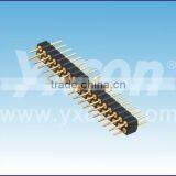 China 2.0mm Pitch ISO9001 Certificate Dual Row Straight Machined Pin Header Connector