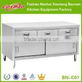 Commercial Stainless Steel Kitchen Cabinet With Sliding Doors And Backsplash BN-C01 Quality Choice thumbnail-4
