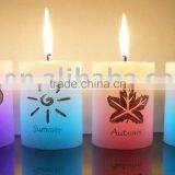 Decorative Candles Velas Magic Color Changing Real Wax Burning Led Candle