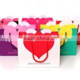 New designed white heart-shaped paper packaging bag