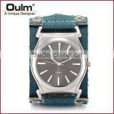2015 Oulm Large Wristwatches, Fashion Denim Jewelry Watch, Quartz Watch Made in China thumbnail-1