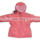 Cute children PVC jacket with hood
