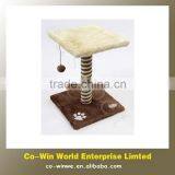 Mini Twine Cat Kitten Scratch Post With Toys