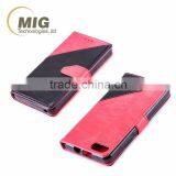 Double Color PU Wallet Leather Case With Strap Stand Case With Inside TPU Cover Free Sample Casefor Iphone thumbnail-3