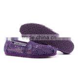 Wholesale Purple Crochet Women Classics Shoes Flat Slip on Shoes thumbnail-1
