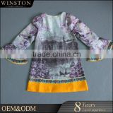OEM factory purple party dresses for children girl