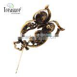 Brand Treasure Owl Brooch Yiwu Latest Design Personality Diamond Owl Brooch thumbnail-6