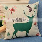 Merry Christmas Gifts to Every Home Cotton Linen Throw Pillow Case Cushion Cover Home Sofa Decorative 18 X 18 Inch thumbnail-6