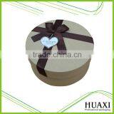 High Quality Round Cardboard Brown Kraft Paper Box