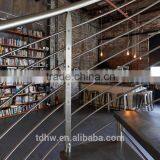 Indoor Steel Wood Spiral Staircase With Stainless Steel Railing thumbnail-3