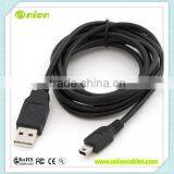 High Speed USB 2.0 Type A Male to Mini B 5 Pin Charger Cable thumbnail-1