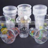 PET Clear Disposable Plastic Cup With Logo Dome Lids Plastic Pet Cup Manufacturer thumbnail-2